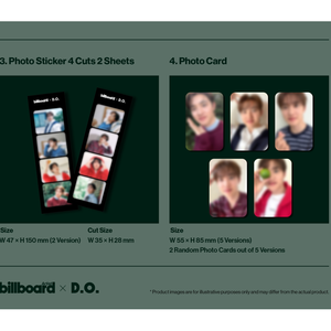 [EVERLINE POB] ดี.โอ. - นิตยสารบิลบอร์ด เกาหลี อาร์ทิสต์ x ดี.โอ. + โฟโต้การ์ด - Product Image 5
