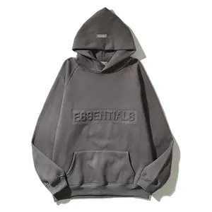 Custom Men Clothing Street Style embossed hoodie Cotton pullover hoodie unisex Oversized Men's Hoodies Sweatshirts