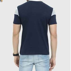 T-shirt blanc homme et femme 100% coton découpé et cousu panneau travail couleur personnalisée logo brodé personnalisé de votre entreprise - Product Image 2