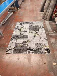 Alfombra Turca de Poliéster Jacquard Adiva, Hecha a Máquina, de Pelo Alto, Acolchada, Reversible, Lavable, Antideslizante y Resistente a las Manchas - Product Image 4