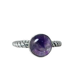 Anneaux en argent sterling 925, anneaux en pierre précieuse améthyste violette, bijoux faits à la main, fabricant en gros de bijoux à la mode - Product Image 1