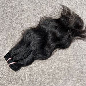 Extensiones de cabello natural indio directamente de la India extensiones de cabello humano virgen Remy barato paquetes sin procesar - Product Image 1