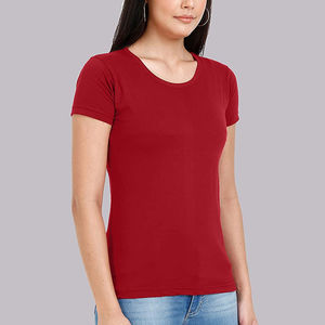 Camiseta de Verano Cómoda al por Mayor para Mujer, Hombros Caídos, Gruesa, Talla Grande - Product Image 4