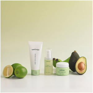WELLOGY Venta caliente Crema de aguacate verde Venta al por mayor Gel cosmético para uso facial Potente vitamina Niacinamida Hidratante Piel - Product Image 5