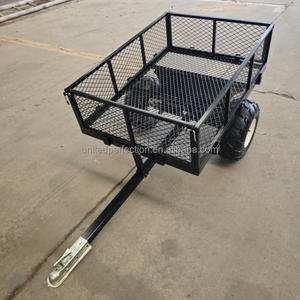 Heavy-Duty 1000 LBS Capacidad Acero Plano ATV Cart Dump Trailer Personalizable Atv Trailer Wagon para motocicletas y ATV - Product Image 2