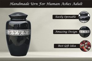 Cremation <b>Urns</b> for Human Ashes Handmade <b>Urn</b> for Ashes Male/Female Funeral Cremation for Human Ashes Adult <b>Large</b> Burial <b>Urns</b> - Product Image 5