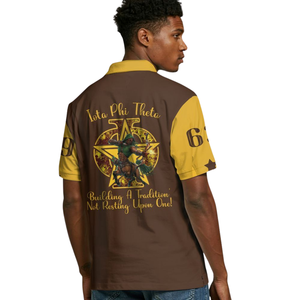 เสื้อโปโลผู้ชาย Iota Phi Theta 1963 ผ้าฝ้ายพรีเมียม ปักลายสมาคมนักศึกษากรีก เสื้อทรง Collegiate - Product Image 5