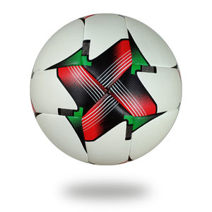 Balón de fútbol de cuero PU/PVC de alta calidad, partidos de entrenamiento para adultos Unisex, máquina impresa de fútbol cosida para las demandas de los clientes - Product Image 3