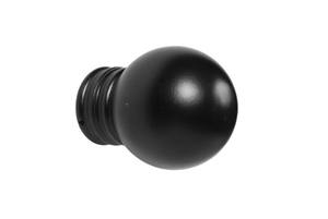 Embout de rideau en métal en forme de boule ronde pour tringle à rideau de 25 mm avec couleur noire pour les affaires en vrac - Product Image 5