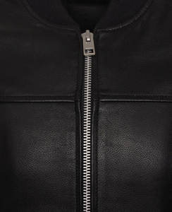 Chaqueta de cuero marrón suave al tacto para hombre hecha con cuero de primera calidad disponible en colores personalizados chaqueta de moda con cierre de cremallera - Product Image 4