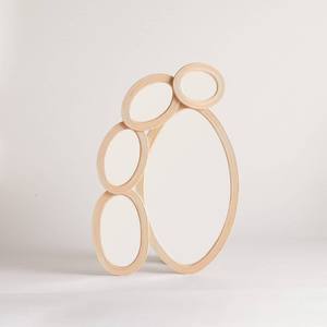 Espejos de pie en forma de huevo de racimo de ratán natural de nuevo diseño único o decoraciones colgantes de pared para la decoración del hogar y la sala de estar - Product Image 1