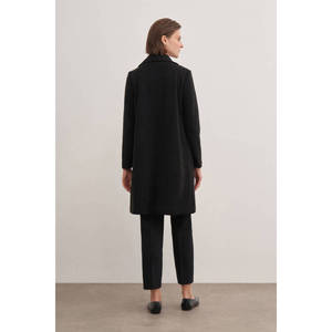 Winter Long Wool <b>Cardigan</b> with <b>Shawl</b> <b>Collar</b> and Button Closure - Product Image 4