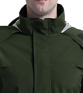 Veste coupe-vent matelassée personnalisée en gros, veste d'hiver pour homme avec fermeture éclair latérale et poches, imperméable coupe-vent - Product Image 2
