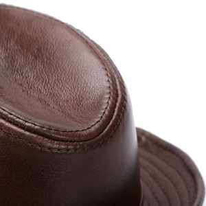 หมวกคาวบอยหนังสไตล์วินเทจเรโทร ปีกโค้ง ดีไซน์แบบเวสเทิร์น สเตทสัน สำหรับกิจกรรมกลางแจ้ง คุณภาพสูง ใช้ได้ทุกฤดู เหมาะสำหรับทั้งชายและหญิง - Product Image 2