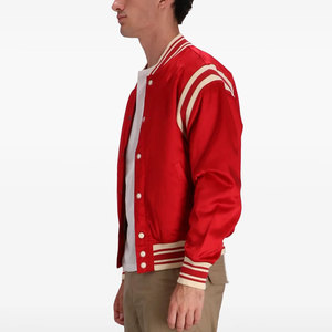 Comfortable Regular Fit Men's Canvas Waterproof Breathable Vintage Winter Varsity Jacket Wholesale High Quality 2026 - Product Image 3