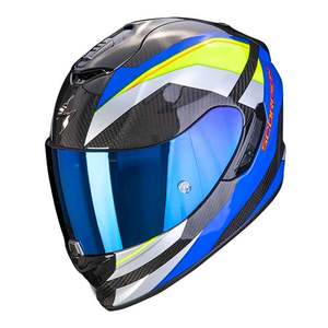 Casque intégral en fibre de carbone EXO-1400, design rétro, visière double miroir pour le cyclisme, le vélo, le motocross, protection de la tête, taille XL - Product Image 1