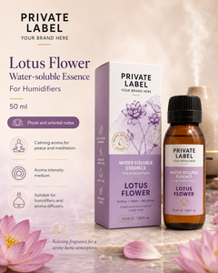 Esencia de Fragancia Soluble en Agua de Flor de Loto de Marca Privada 50ml OEM |   Humidificador y Difusor de Aromas |   España UE - Product Image 2