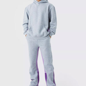 Nuevo Conjunto Deportivo de Felpa 100% Algodón, Sudadera Lisa Personalizada con Estampado, Ropa Deportiva Informal para Verano e Invierno, con Logotipo - Product Image 1