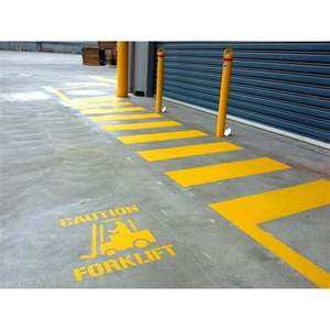 Peinture de gabarits routiers pour chariots élévateurs avec des peintures acryliques à froid pour la marquage routier - Product Image 1