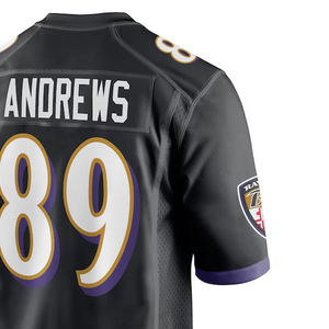 2025 camisetas de fútbol americano personalizadas para hombres de alta calidad al por mayor equipo deportivo uniforme de secado rápido diseño impreso de manga corta - Product Image 3