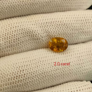 Piedras preciosas sueltas de corte ovalado de esfeno de titanio natural 2,0 Ct 6,3x8,3mm para la fabricación de joyas - Product Image 2