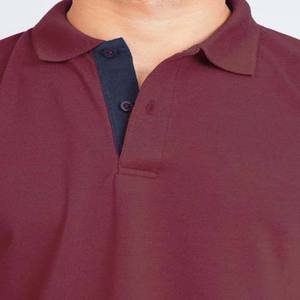 Logotipo Personalizado de Alta Calidad para Camiseta Polo, Mezcla de Algodón con Función Antiarrugas, Diseño Sólido, Estilo Ejecutivo - Product Image 3