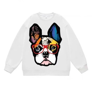 Sweat-shirt long en molleton 100% coton personnalisé |   Doublé |   Imprimé animalier |   Mode printanière |   Façade |   Impression sur écran de cristal | - Product Image 5