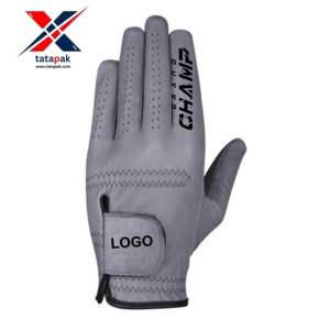 Gants de golf en peau de mouton et en cuir véritable de haute qualité pour hommes golfeurs gants de soutien du poignet coupe élégante prix de vente en gros - Product Image 1