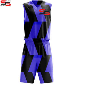 Uniformes de basket-ball personnalisés pour votre propre équipe Ensemble de maillots de basket-ball réversibles 100% polyester respirant - Product Image 3