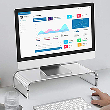 Dudukan Monitor komputer, dekorasi Desktop akrilik layar TV akrilik meja komputer PC - Product Image 6