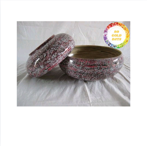 Bol en bambou matériau naturel écologique origine Vietnam parfait pour servir salade de riz nouilles snacks et exportation en gros - Product Image 3