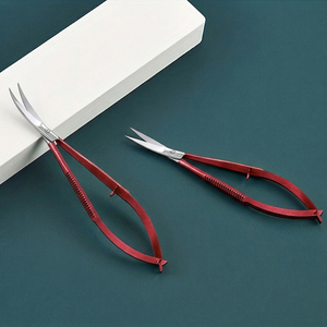 Ciseaux à sourcils personnalisés avec logo et emballage, outil de beauté en acier inoxydable, ciseaux à sourcils à ressort par Bahasa Pro - Product Image 1