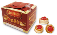 Spaanse zoete gezonde dagelijkse snacks marsepein gekonfijte kersen amandel met solide chocolade premium verpakking 300g Goed voor de gezondheid