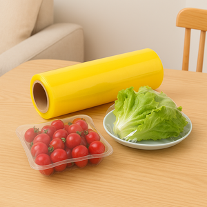 Film de conservation des produits frais de qualité alimentaire de grande capacité emballage flexible rouleau de film alimentaire en PVC pour supermarché - Product Image 5