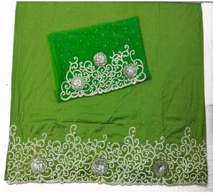 Nouveau hiver automne Collection paillettes perlées à la main printemps-imprimé soie africain nigérian dentelle tissu Net robes à faible coût en vrac - Product Image 3