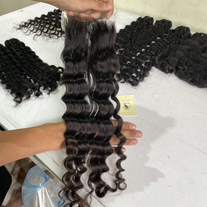 Extension de trame de cheveux naturels brésiliens, en vison ondulé, non traité, Deep Curly, cheveux vierges crus, prix d'usine Direct - Product Image 6