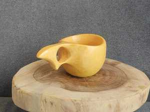 Taza Kuksa de madera de mango para té de café ecológico y uso para acampar - Product Image 3