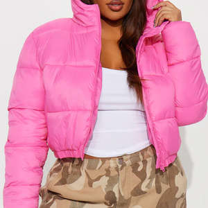 Chaqueta Acolchada Personalizada de Alta Calidad para Mujer, 100% Poliéster, Chaqueta Térmica Aislante de Talla Grande, Ropa de Abrigo de Invierno, Transpirable - Product Image 4