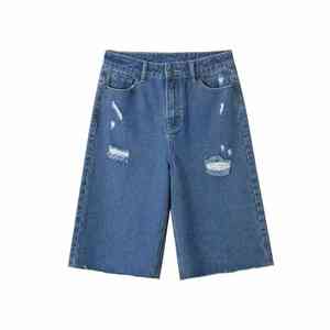 Pantalon en jean short en jean short femme jean femme - Product Image 1