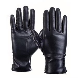 Gants d'hiver en cuir de haute qualité pour hommes, design simple OEM personnalisé, style décontracté, compatibles avec l'écran tactile thermique, bon matériau - Product Image 3
