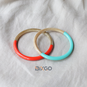 Pulsera de cuerno de búfalo lacado en color hecha a mano en Vietnam, se aceptan pedidos al por mayor y personalizados - Product Image 4