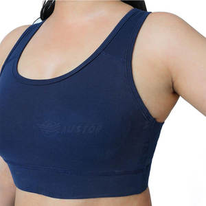 Soutien-gorge de sport pour femme à prix avantageux, idéal pour le yoga et la gym, 100 % coton, maintien élevé, bretelles réglables, coussinets amovibles - Product Image 4