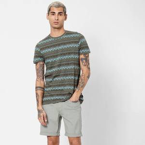 Ropa Deportiva informal para hombre, Camiseta lisa de fitness en seco, ajustada de bambú, personalizada, para gimnasio, nueva - Product Image 5