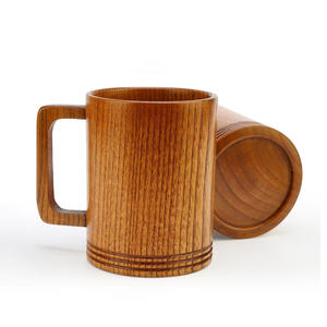 Vente en gros de tasses et gobelets en bois d'acacia lot de 6 pcs pour boissons et desserts à bas prix - Product Image 4