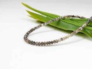 Cuentas de Diamante Marrón LUSTRE Multicolor Libres de Conflictos de 2.5-3.3mm, 15 Pulgadas, 28.15 Quilates, Facetadas en Forma de Rondelle para Fabricación de Joyería - Product Image 2