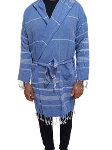 Coton turc Sultan à motifs Peshtamal peignoir à capuche doux peignoir femmes hommes peignoir prix abordable séchage rapide lavable - Product Image 3