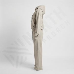 Women Tracksuit Slim Fit Custom Made Quality <b>Ladies</b> Winter Wear New Style Soft Cotton Fleece <b>Jogging</b> Sweat <b>Suit</b> Customized Color - Product Image 3