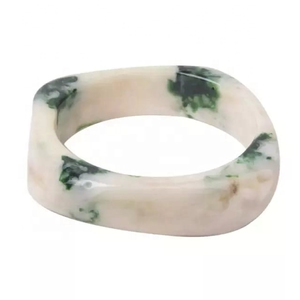 Brazalete ancho y grueso de moda para mujer, brazalete de joyería de moda de resina moteada de acetato de concha de tortuga de Color personalizable - Product Image 6