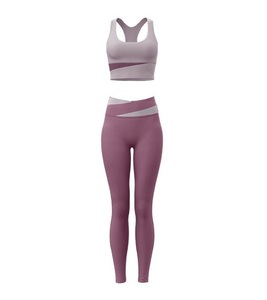 <b>Womens</b> Bra & Legging <b>set</b> Light <b>Weight</b> & Breathable Fabric High Quality Yoga <b>Set</b> Custom Front Logo Available With OEM Service - Product Image 1