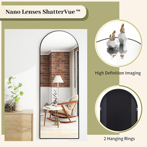 Hộ Gia Đình Hiện Đại Màu Đen lớn gương đồ nội thất phản chiếu phòng ngủ vòm sàn lớn gương - Product Image 4
